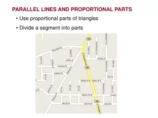 PARALLEL LINES AND PROPORTIONAL PARTS