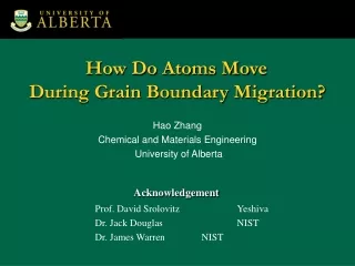 How Do Atoms Move  During Grain Boundary Migration?
