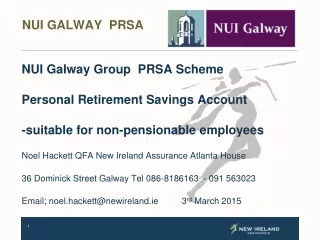 NUI GALWAY  PRSA