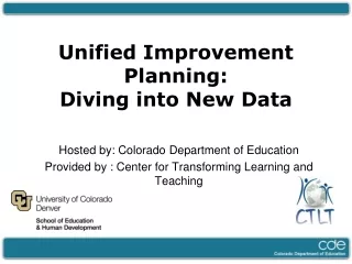 Hosted by: Colorado Department of Education