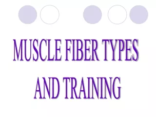 MUSCLE FIBER TYPES  AND TRAINING