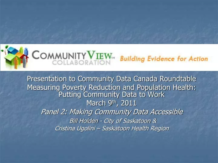 presentation to community data canada roundtable