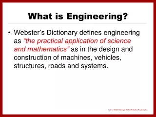 What is Engineering?