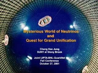 Mysterious World of Neutrinos and  Quest for Grand Unification