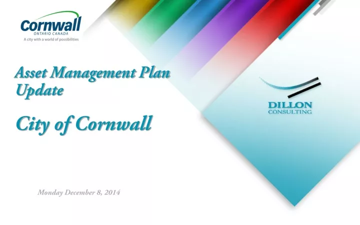 asset management plan update city of cornwall