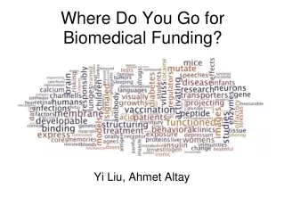 Where Do You Go for Biomedical Funding?