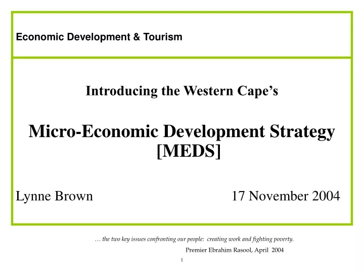 economic development tourism introducing