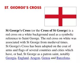 ST. GEORGE’S CROSS