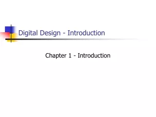 Digital Design - Introduction