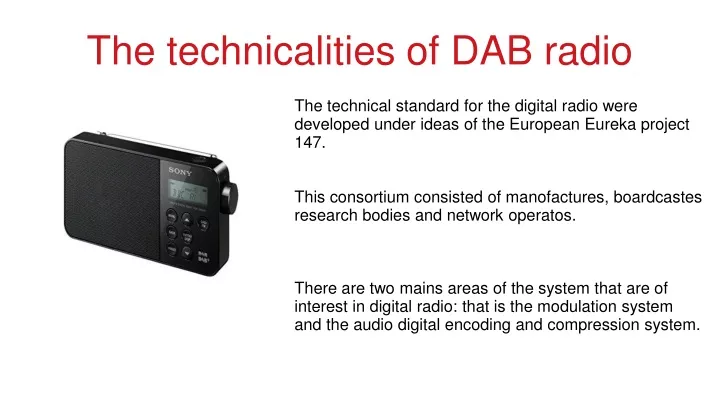 the technicalities of dab radio