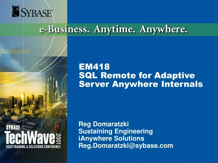 em418 sql remote for adaptive server anywhere