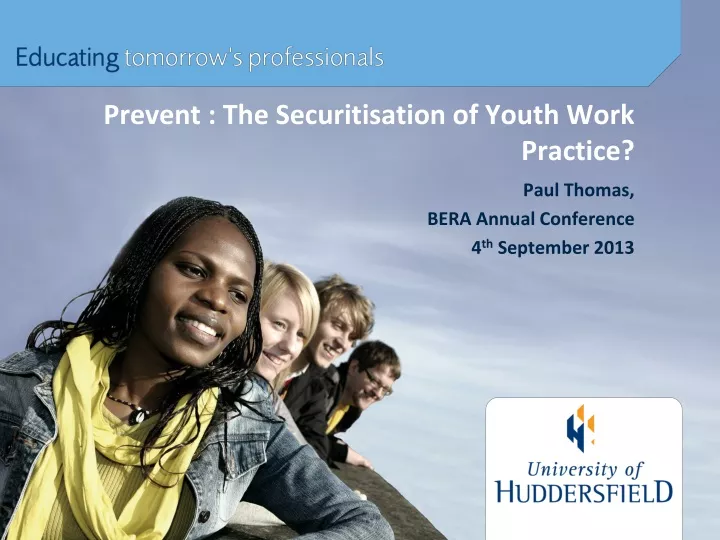 prevent the securitisation of youth work practice