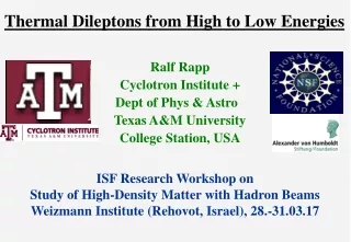 Thermal Dileptons from High to Low Energies