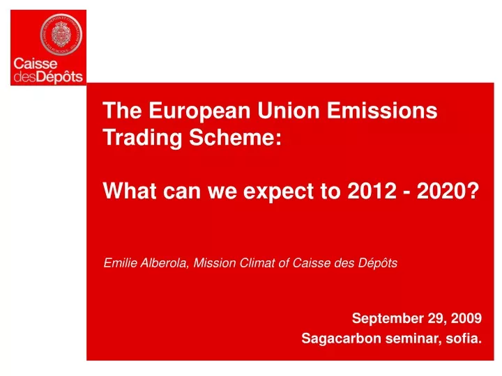 the european union emissions trading scheme what can we expect to 2012 2020