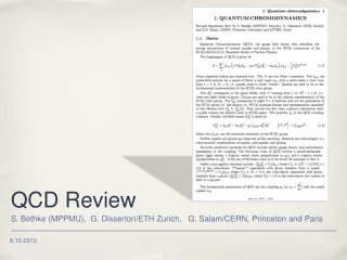 QCD Review