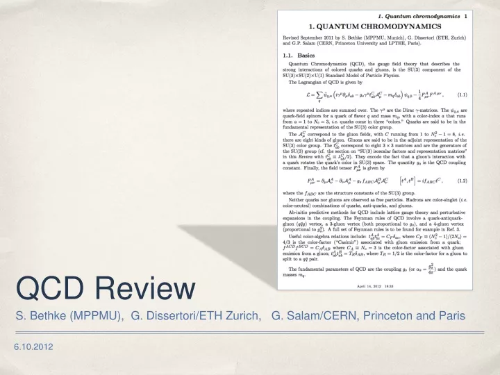 qcd review