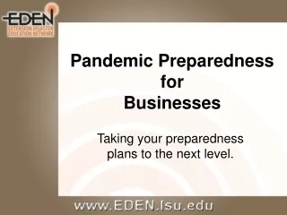 Pandemic Preparedness for Businesses
