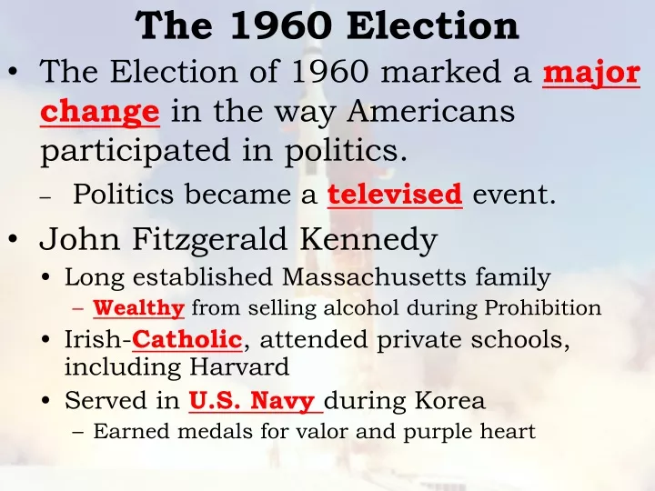 the 1960 election