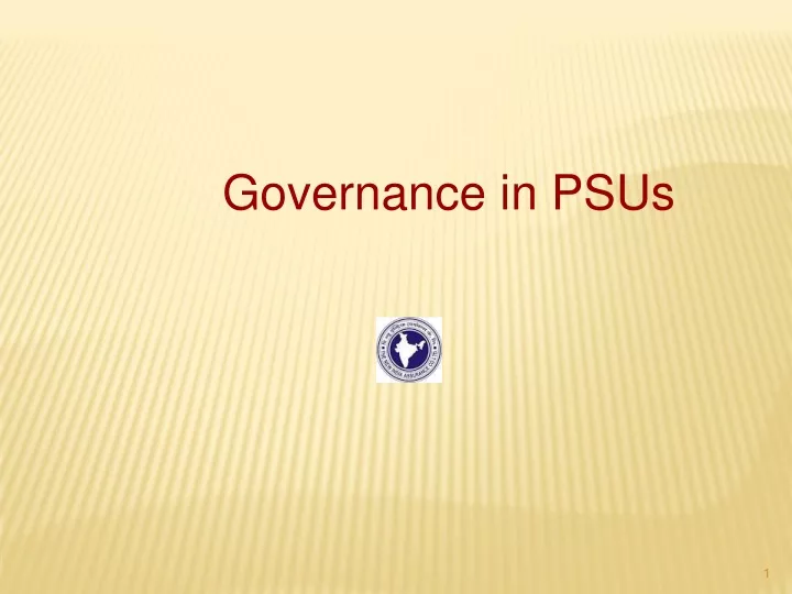 governance in psus