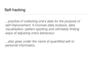 Self-hacking