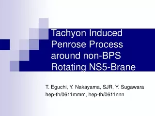 Tachyon Induced Penrose Process around  non-BPS Rotating NS5-Brane