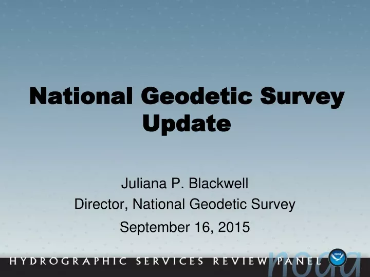 national geodetic survey update