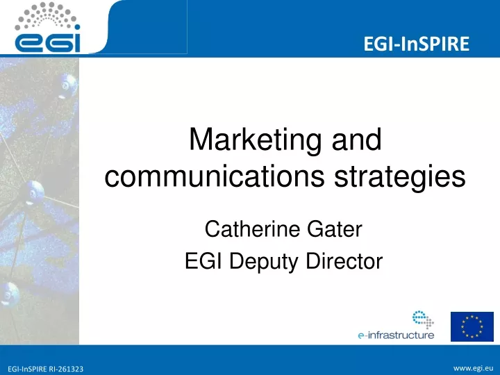 marketing and communications strategies