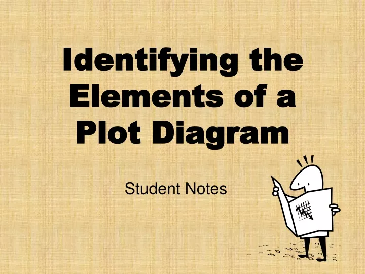 identifying the elements of a plot diagram