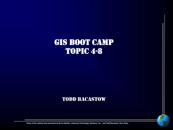 gis boot camp topic 4 8
