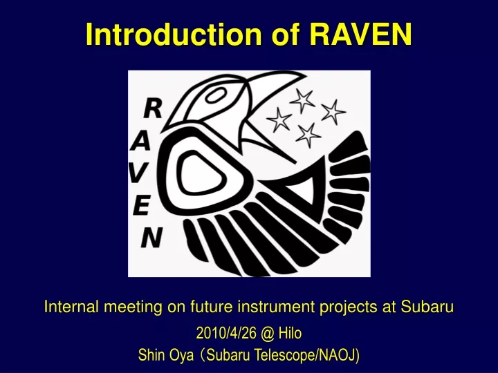 introduction of raven