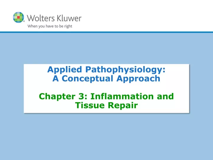 applied pathophysiology a conceptual approach