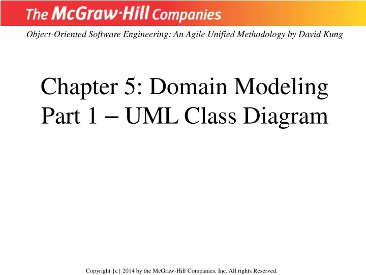 chapter 5 domain modeling part 1 uml class diagram