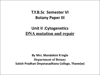 What is a mutation? Substitution, deletion, or insertion of a base pair.