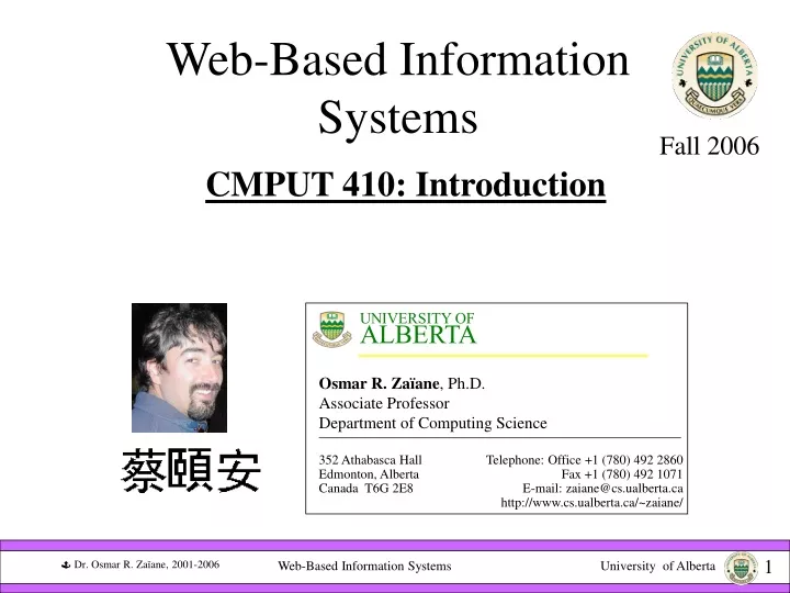 web based information systems