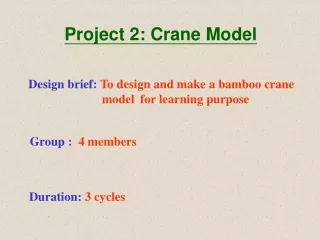 Project 2: Crane Model