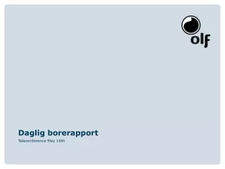 Daglig borerapport