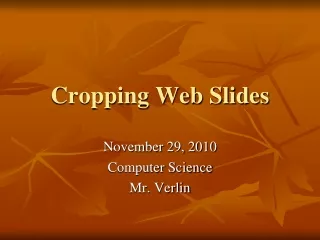 Cropping Web Slides