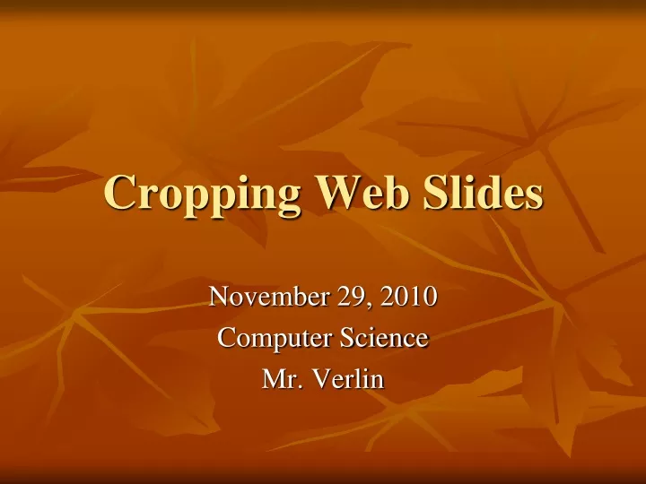 cropping web slides
