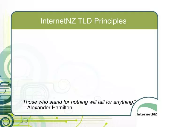 internetnz tld principles