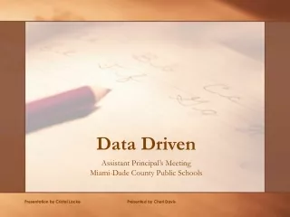 Data Driven