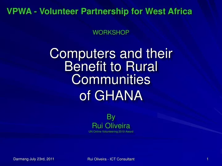 vpwa volunteer partnership for west africa