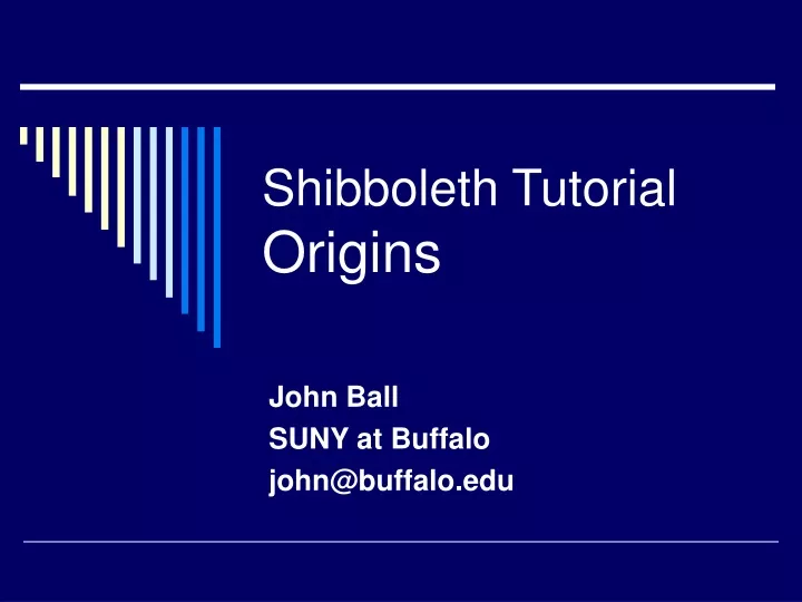 shibboleth tutorial origins