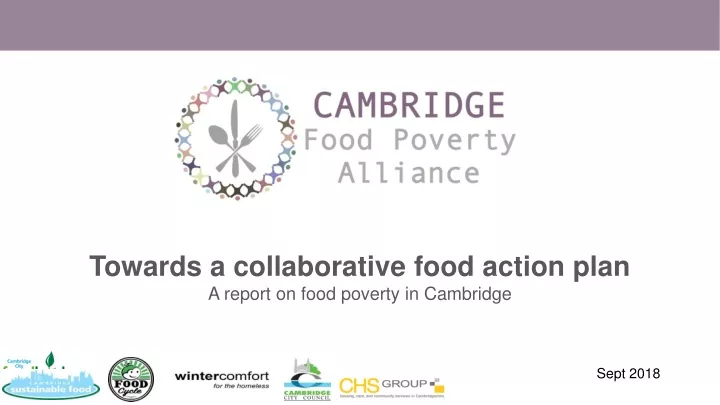 towards a collaborative food action plan a report