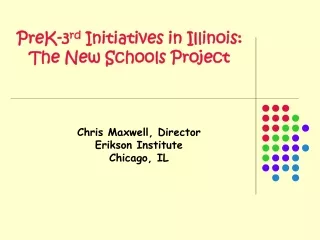 PreK-3 rd  Initiatives in Illinois: The New Schools Project