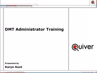 DMT Administrator Training