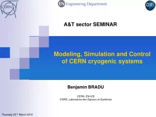 Modeling, Simulation and Control  of CERN cryogenic systems