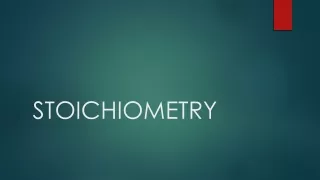 STOICHIOMETRY