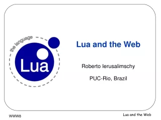 Lua and the Web