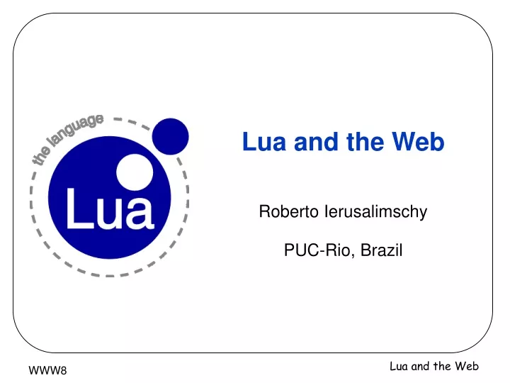 lua and the web
