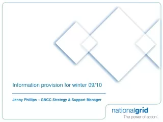 Information provision for winter 09/10
